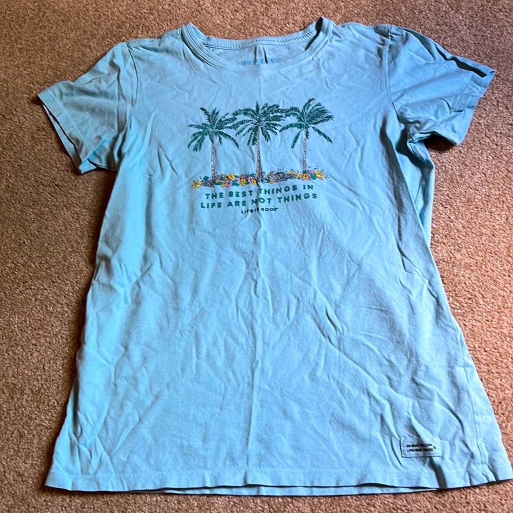 Life is Good “the best things in life are not things” fitted t-shirt